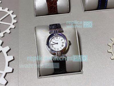 Replica Cartier Libre White Dial Stainless Steel Watch 28MM